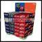 cardboard advertising display stand for food/pet food cardboard floor stand display