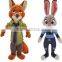 Well-sold Stuffed Plush Fashion Judy Hopps And Nick Wild Toys in Zootopia