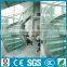 Prefabricated 304SUS steel glass curved stairs