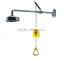 Lab equipment wall mounted emergengcy shower and eye washer
