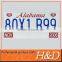 Popular Customized Vehicle Serial Aluminum Embossed Number Plate