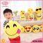 Stuffed Emoji Icon Pillows Kiss Love Heart Smile Face Yellow Round Cushion Pillow