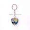Best quality hot sell heart shape malaysia style crystal keychain