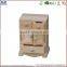 2015 new design small wooden drawer storage box with miniature wooden door for home decor