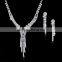 New fashion necklace earring set wedding jewelry sets for brides