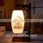 Ceramic Handpainted Antique Wooden Table Lamp for Hotel