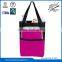 reusable shopping foldable bag with front zipper pocket