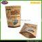 2016 stylish kraft paper bag with small window and zipper