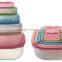 A good quality family design set of 5 Plastic Salad bowl set with lid