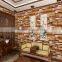 Chinese vintage wallpaper country style brick design wallpaper pvc 3d wall paper home decoration