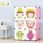 High quality cartoon design baby plastic wardrobe cabinet