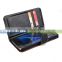 Premium leather flip phone cover with card slots & stand for Samsung s7