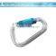 fashion D-shape aluminium alloy carabiner