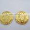 gold coin,souvenior coin with plastic box,coin with velvit box
