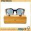 Ebony Wood Sky Blue Polarized Clubwood Sunglasses Half Metal Frame Master Wood Sunglasses