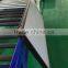 Transparent thin film solar panel collector for pool water heater system