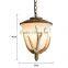 America Style polyresin buckhorn pendant lamp glass pendant light fixture for home decor simple coffee bar and restaurant