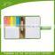 PU box stationery set or sticky note or note pad with pen