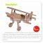 Natural Wood Kids Airplane Building Kit