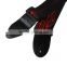 Adjustable Buckle Electric Guitar Acoustic Strap Red Flame Print