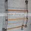Large ribbon wire over the door towel rack in echrome finish