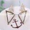 Fashion Triangle Shape Stud Earrings, Ladies Gold Earrings