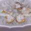 Charm Quartz Druzy Pendant, Heart Pendant, Gold Plated White AB Crystal Drusy Quartz Gemstone Pendant, For Jewelry Making
