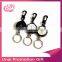 Creative metal retractable reel keychains with wire rope anti-lost