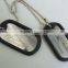 Dog Chain Gifts of Round Metal Logo Stainless Steel Dog Tag With Sticker