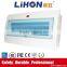 Safe metal din rail inside electrical waterproof distribution board with light