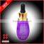 Taiwan exporter hair care Aloe Vera oil purple plastic dropper bottle