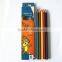 6 color pencil set plastic color pencil 6