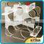 Hot Sale Crystal Clear desktop acrylic wine display with 6 bottles