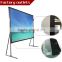 Format 16:9 200 inch Fast folding projection screen/outdoor portable screen/home cinema projector screen
