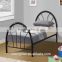 simple style latest bed designs modern metal single bed