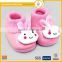hot sale high quality cute lovely rabbit pattern boy girl comfortable soft sole warm winter house baby walking shoes