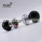 2 3/8 inch black enamel zinc metal diamond cut crystal knobs for doors