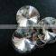 14mm Transparent Glass Round Satellite Sharp Cabochon for DIY Earrings,rings Supplies 4110101