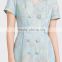 2016 slim dress embroidery dress chinese style fancy dress elegant dress OL