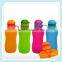 100% food grade non-toxic Silicone Foldable Sports Bottles