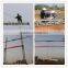 Aluminum alloy A-shape Lattice Gin Pole Stringing Euqipment with Manual Winch