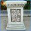 Rose designed fiberstone/ fiberglass flower pot stand column