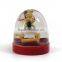 2015 custom plastic snowball with resin figurine