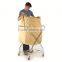 Collapsible Laundry Trolley Transport Up to 120 Pounds Water Resistant Heavy Duty Canvas