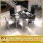 Latest Design Marble Stainless Steel Dinner Table Set