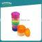 Toprank 7pcs Round Plastic Slim Diet Pill Box Travel Pocket Size Daily Japanese Pill Box Organizer For Medicine Storage