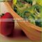 Food Large Bamboo Wooden Salad Bowl Set With Salad Hands/Homex_Factory