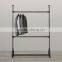 Fashion design super mall clothes store hanging metal clothes display rack