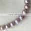Wholesale 11-12 mm Purple Round Freshwater Loose Pearl Jewelry Necklace