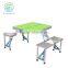 outdoor and garden aluminum folding camping table with chair